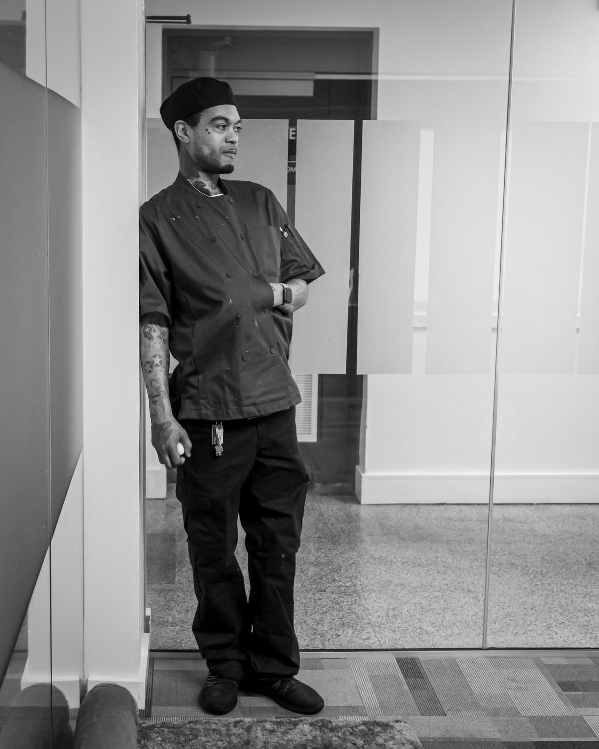 Chef Mark Morris in his whites